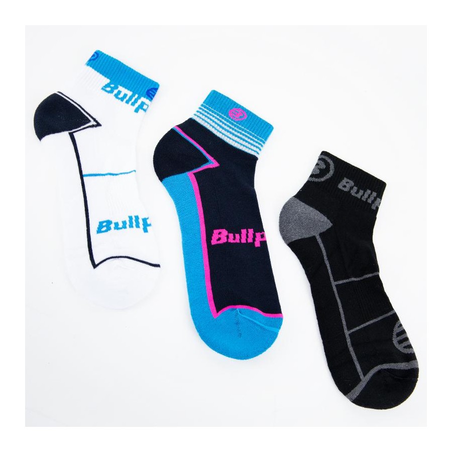 Calcetines Bullpadel BP2105 Cortos Pack 3 Colores