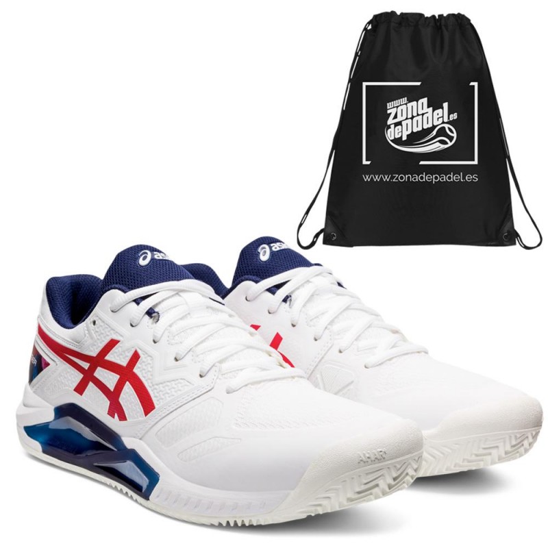 Asics Gel Challenger 13 Clay LE White Classic Red