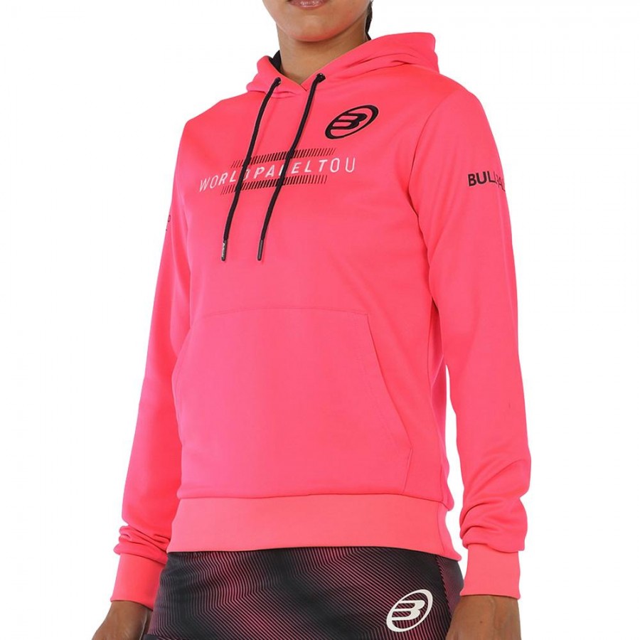 Sudadera Bullpadel Renieba Carmesin Neon