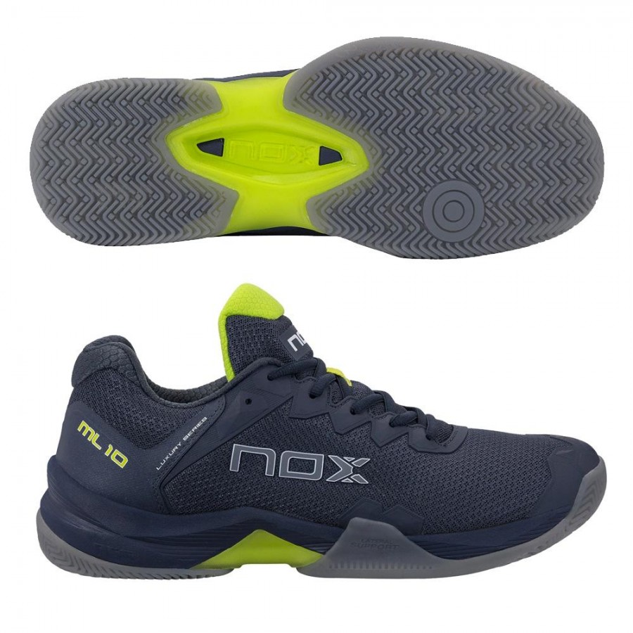 Zapatillas Nox ML10 Hexa Navy Lima Neon