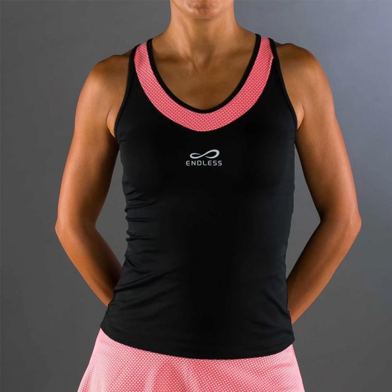 Camiseta Endless Lux II Negro Rosa