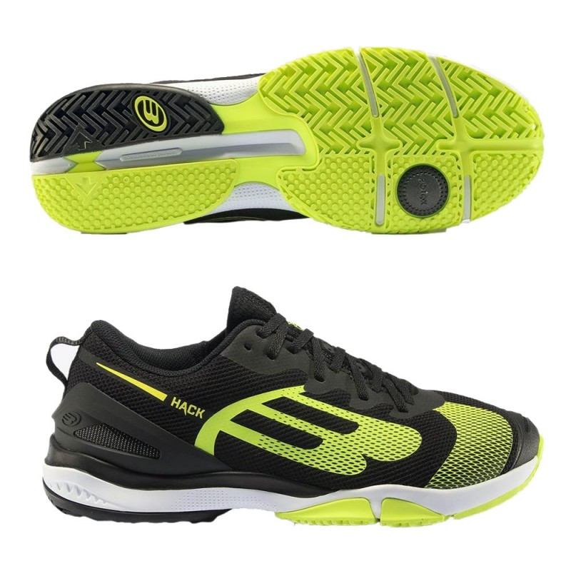 Bullpadel Hack Hybrid Fly 22 zwarte schoenen Bullpadel Hack Hybrid Fly 22 zwarte schoenen