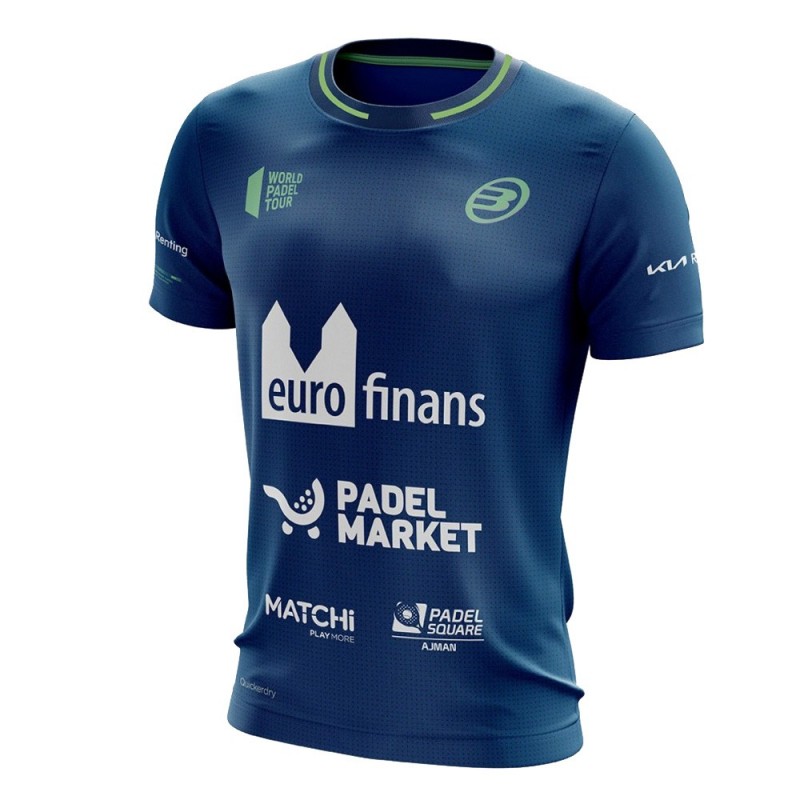 Bullpadel Manex Paquito Navarro Blauw Vigore T-shirt Bullpadel Manex Paquito Navarro Blauw Vigore T-shirt