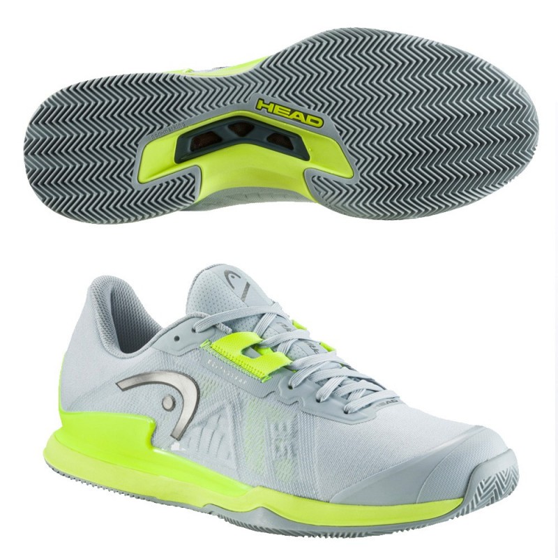Padelschoenen Head Sprint Pro 3.5 Clay GRYE 2022 Padelschoenen Head Sprint Pro 3.5 Clay GRYE 2022