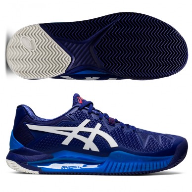 Asics Gel Resolution 8 Clay diva blue white