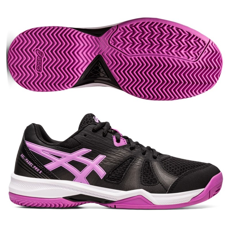 Asics Gel Padel Pro 5 black lavender glow