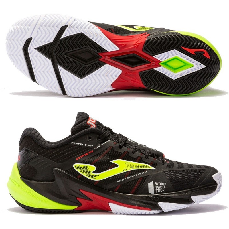 Joma T.OPEN MEN 2201 Schoenen Zwart Groen Fluor