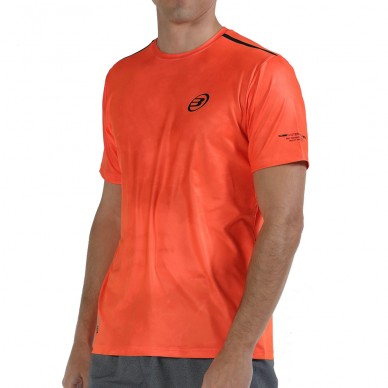 t-shirt Bullpadel Moare koraal fluor