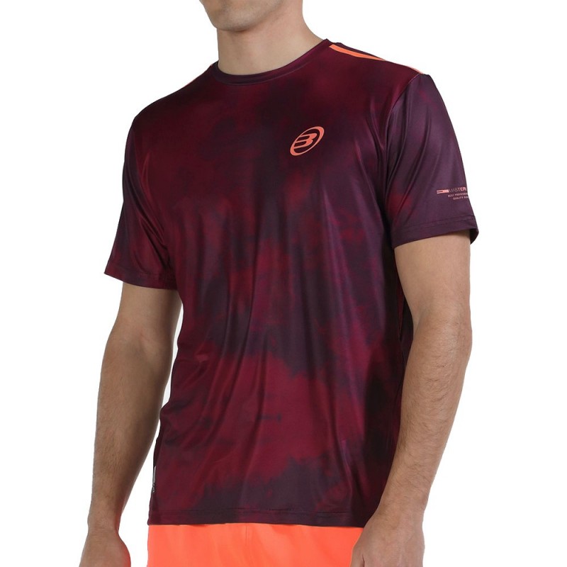 t-shirt Bullpadel Maure bordeauxrode wijn t-shirt Bullpadel Maure bordeauxrode wijn