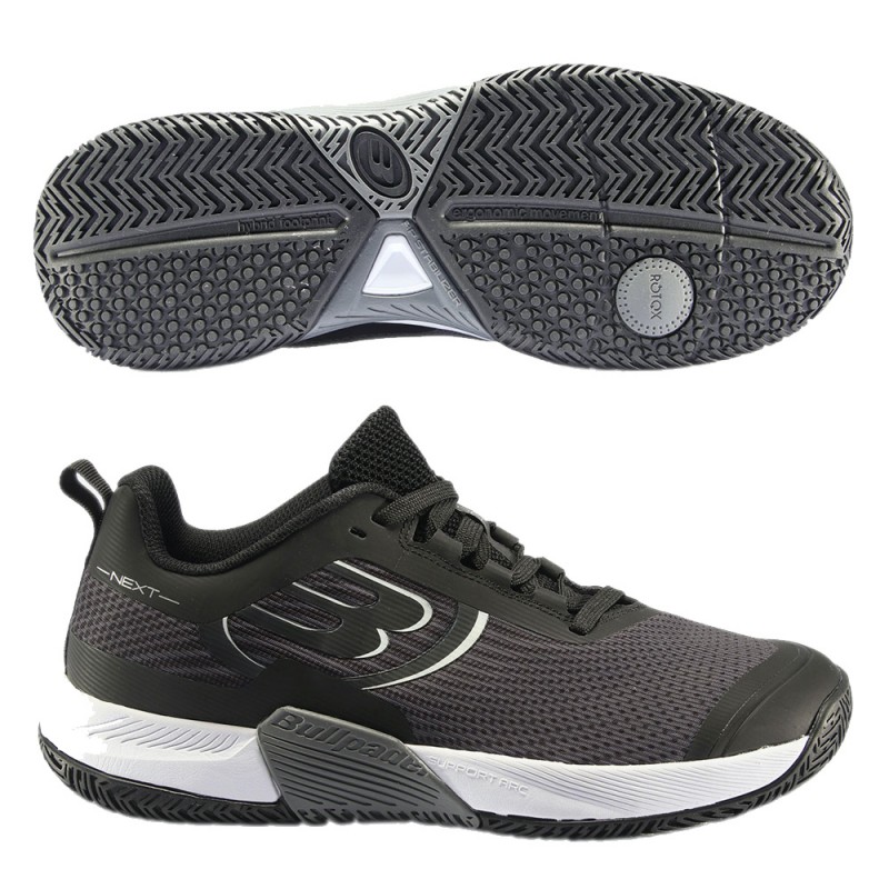Bullpadel Next Hybrid Pro 22 Zwart Donkergrijze Schoenen Bullpadel Next Hybrid Pro 22 Zwart Donkergrijze Schoenen