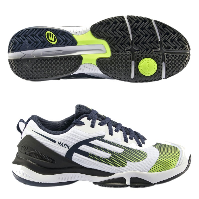 Bullpadel Hack Hybrid Fly 22 witte schoenen Bullpadel Hack Hybrid Fly 22 witte schoenen