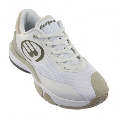 Bullpadel Flow Hybrid Fly 22 wit kaki schoenen