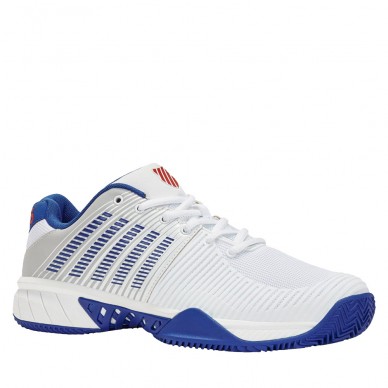 padelschoenen Kswiss Express Light 2 HB wit klassiek blauw