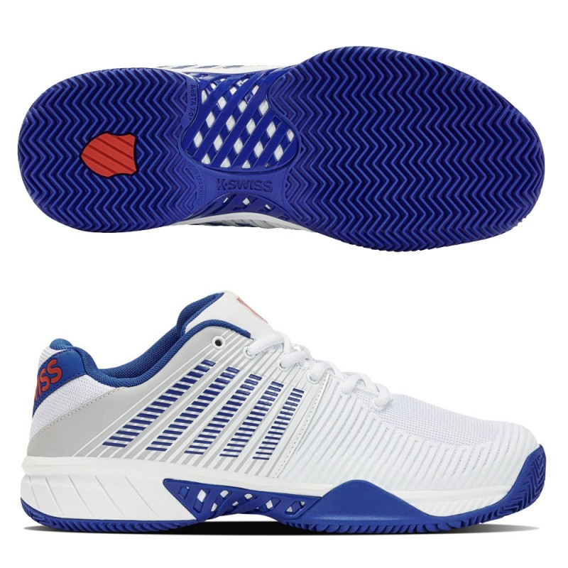 padelschoenen Kswiss Express Light 2 HB wit klassiek blauw