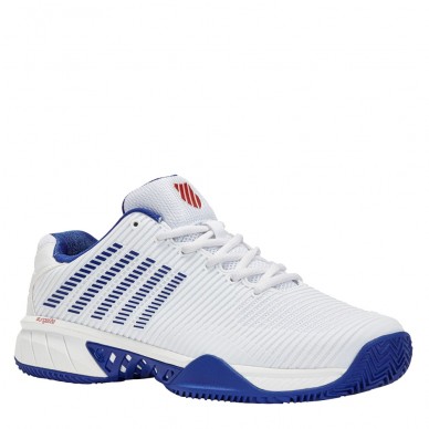 Padelschoenen Kswiss Hypercourt Express 2 HB wit klassiek blauw