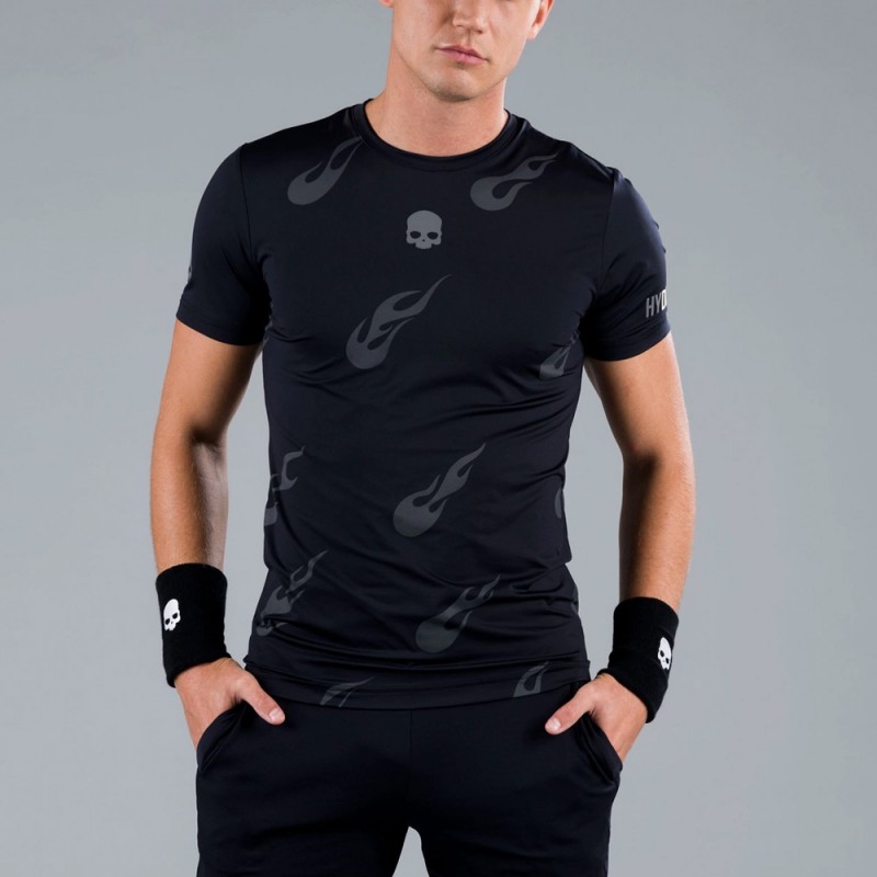 Hydrogen Flames Tech Tee Zwart Tee Hydrogen Flames Tech Tee Zwart Tee