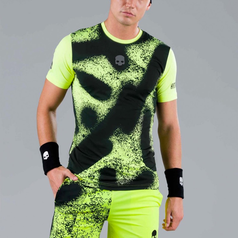 Hydrogen Spray Tech Tee t-shirt fluor geel Hydrogen Spray Tech Tee t-shirt fluor geel