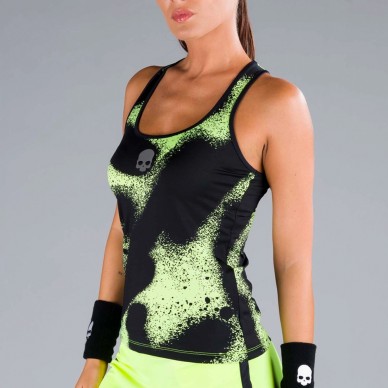 Hydrogen Spray Tank Top fluor geel