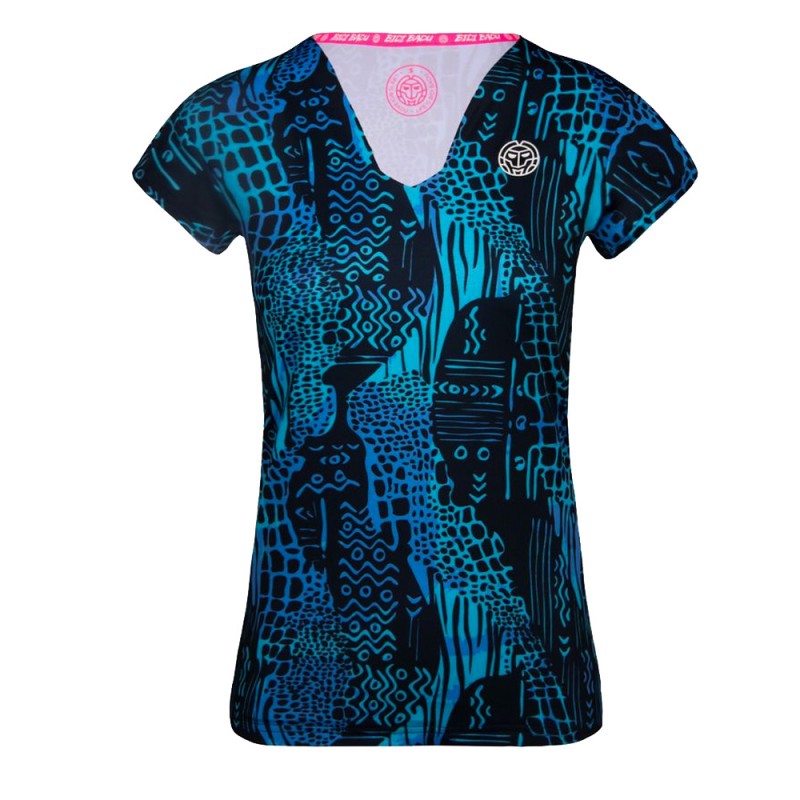 T-Shirt Bidi Badu Bella 2.0 Tech V-hals TEE donkerblauw T-Shirt Bidi Badu Bella 2.0 Tech V-hals TEE donkerblauw