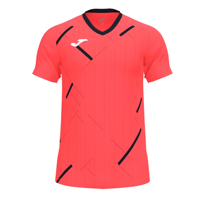 Joma Tiger III koraal zwart t-shirt Joma Tiger III koraal zwart t-shirt