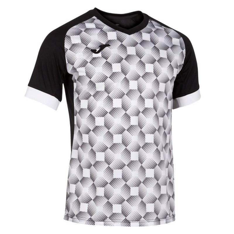 Joma supernova III t-shirt zwart wit Joma supernova III t-shirt zwart wit