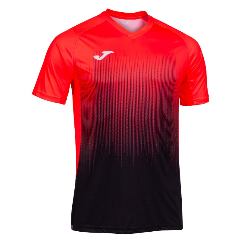 Joma Tiger IV T-shirt zwart koraal Joma Tiger IV T-shirt zwart koraal