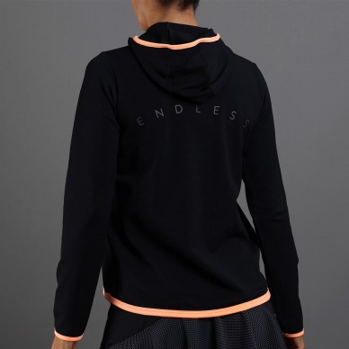 Endless Breath zwarte zalmkleurige Hoodie