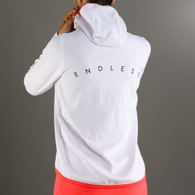 Endless Breath zip jacket robijnwit