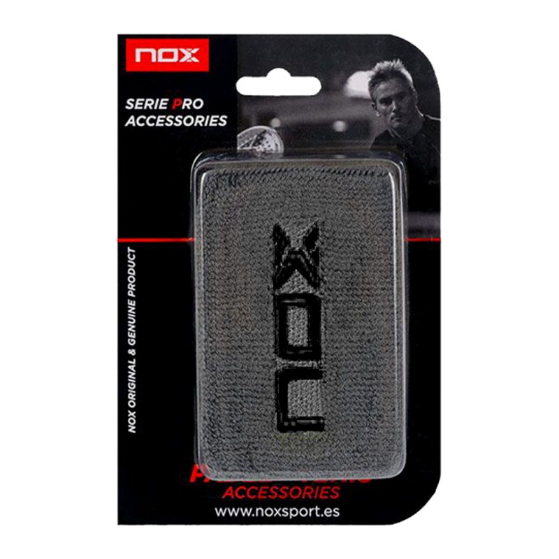 Nox wristband grijs zwart logo Nox wristband grijs zwart logo