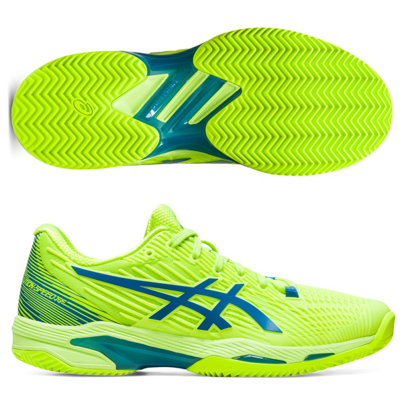 Asics Solution Speed FF 2 Clay hazard green reborn blue Asics Solution Speed FF 2 Clay hazard green reborn blue