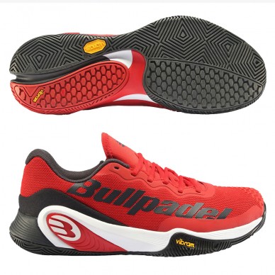 Bullpadel Hack Vibram Pro LTD 23V bordeauxrode padelschoenen