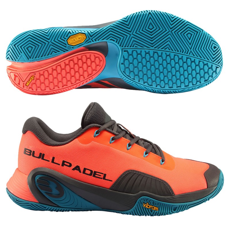 padelschoenen Bullpadel Vertex Vibram 23V koraal