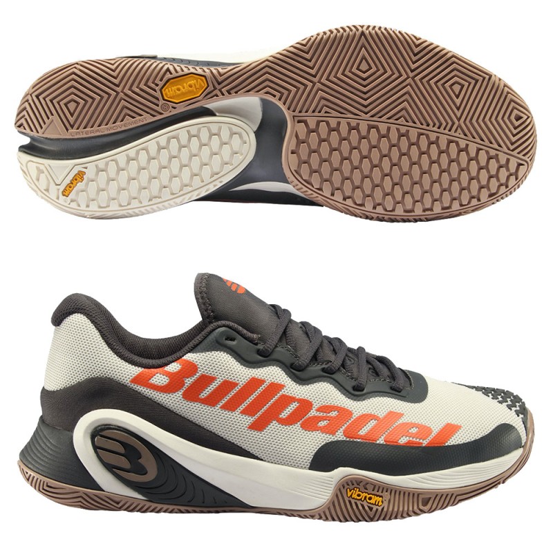 padelschoenen Bullpadel Hack Vibram 23V witte