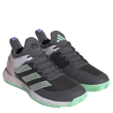 padelschoenen Adizero Ubersonic 4 women's shoes Clay gray six silver 2023