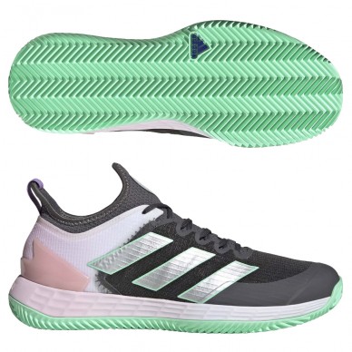 padelschoenen Adizero Ubersonic 4 women's shoes Clay gray six silver 2023