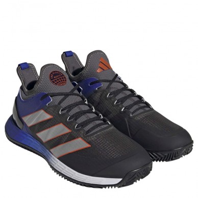 padelschoenen Adidas Adizero Ubersonic 4 M Clay grey six silver met solar red 2023