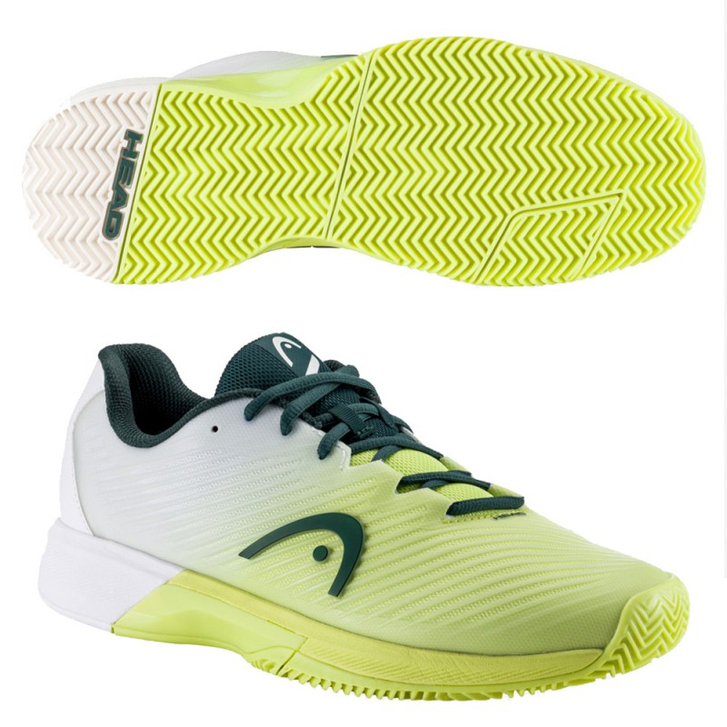 padelschoenen Head Revolt Pro 4.0 Clay light green white 2023