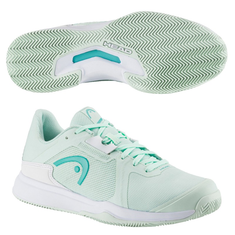padelschoenen Head Sprint Team 3.5 Clay aqua white 2023 padelschoenen Head Sprint Team 3.5 Clay aqua white 2023