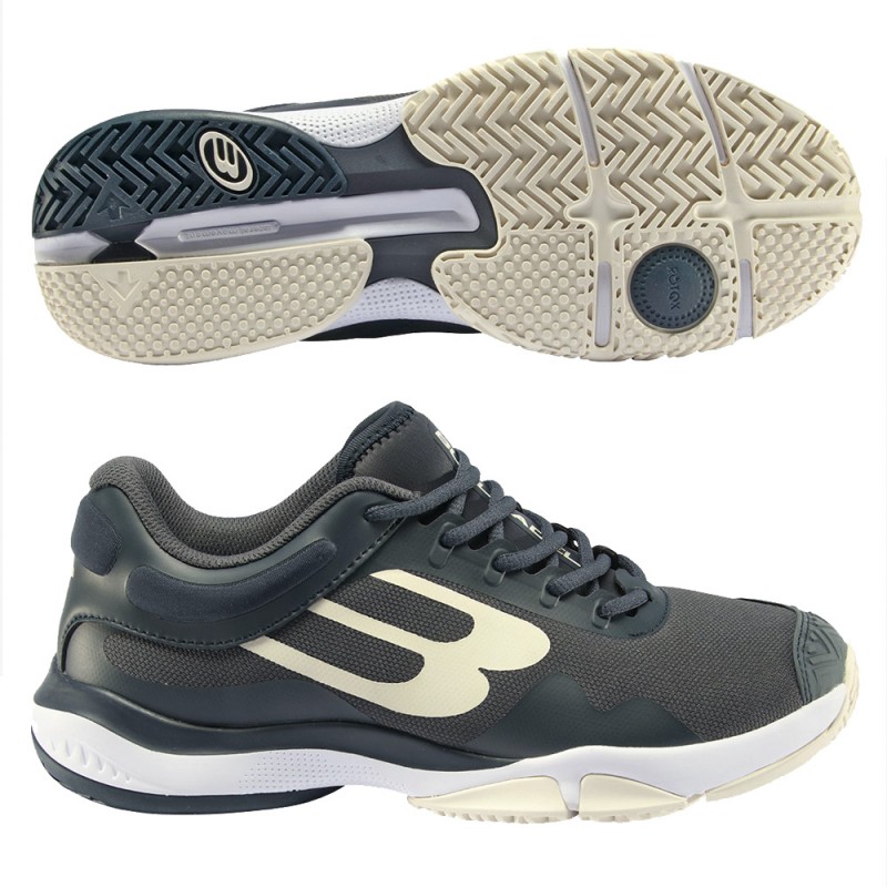 Padelschoenen Bullpadel Flow Hybrid Fly 23V donkergrijze Padelschoenen Bullpadel Flow Hybrid Fly 23V donkergrijze