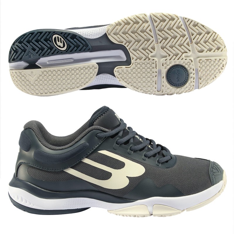 Padelschoenen Bullpadel Flow Hybrid Fly 23V donkergrijze