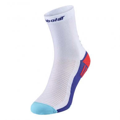 Babolat padel Mid Calf Sokken wit blauw