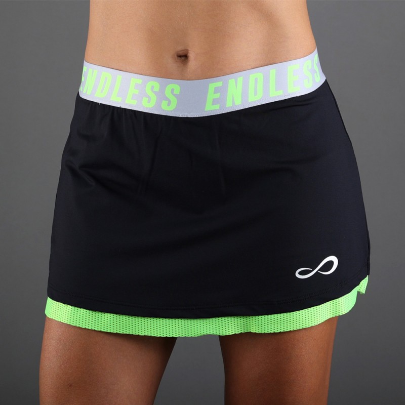 Endless Iconic zwart groene rok Endless Iconic zwart groene rok
