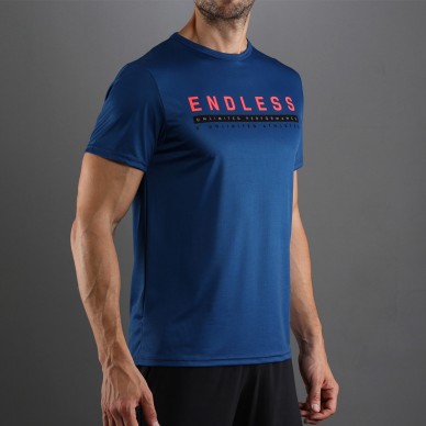T-shirt Endless Ace Unlimited Blauw