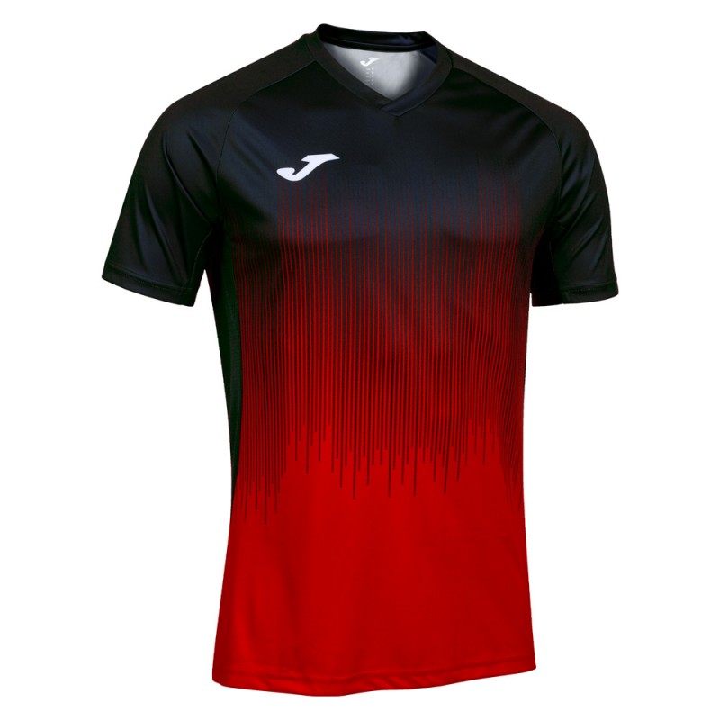 T-shirt Joma Tiger IV rood zwart T-shirt Joma Tiger IV rood zwart