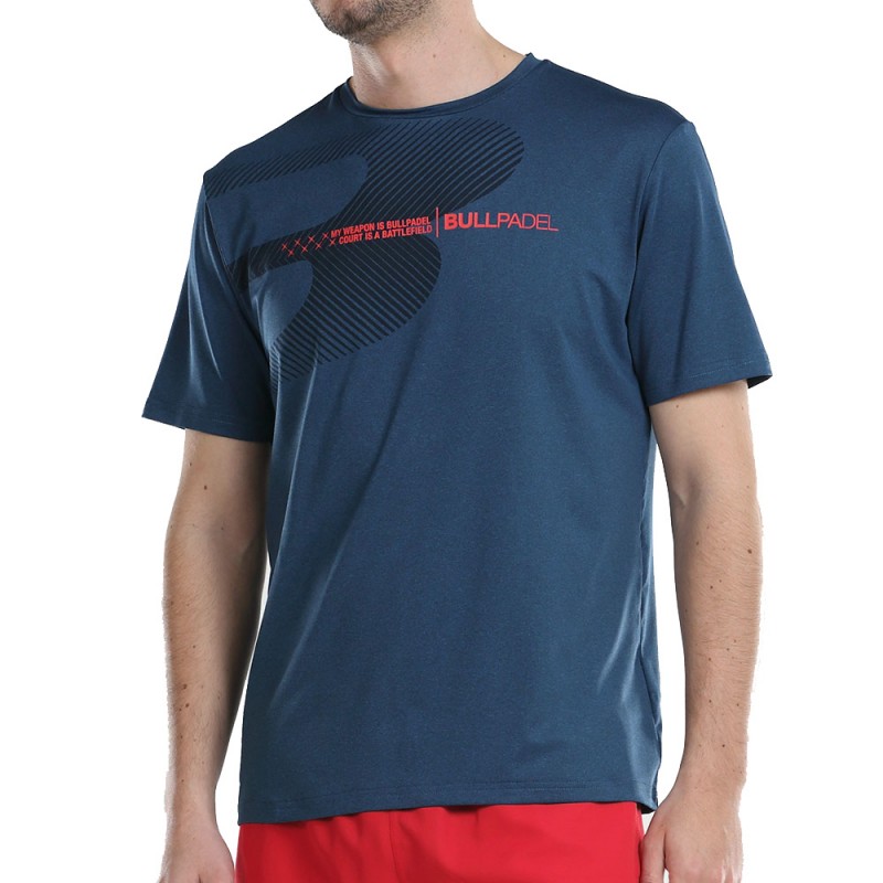 T-shirt Bullpadel Aires marineblauwe kracht