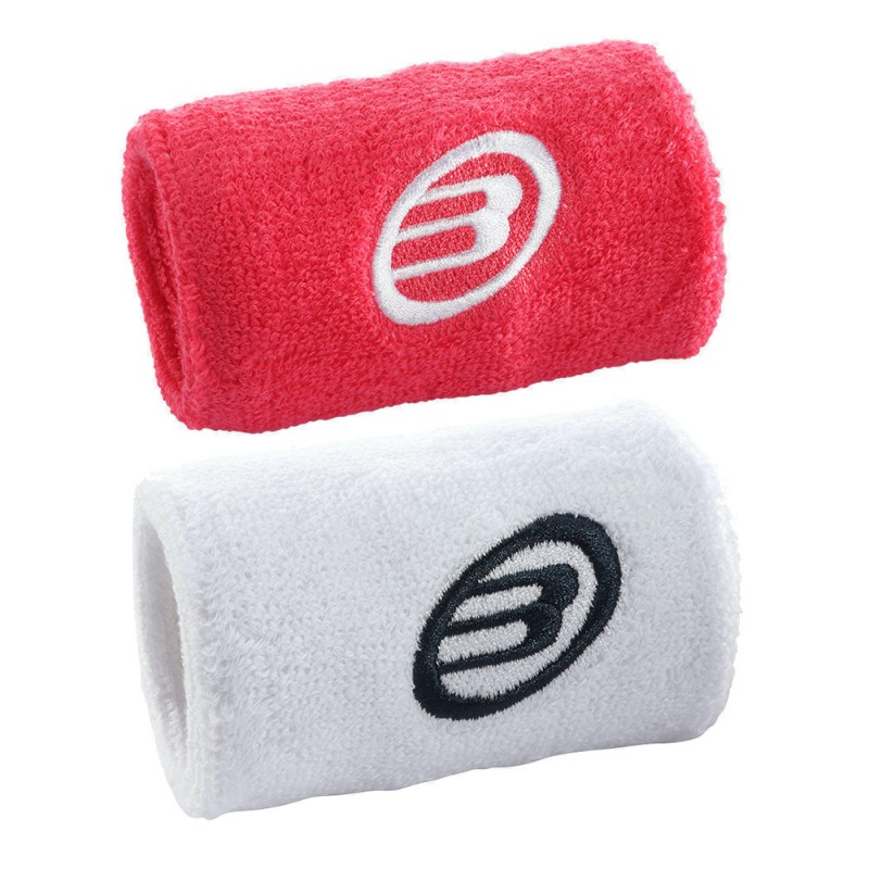 Wristbands Bullpadel BPMU2305 witte frambozen Wristbands Bullpadel BPMU2305 witte frambozen