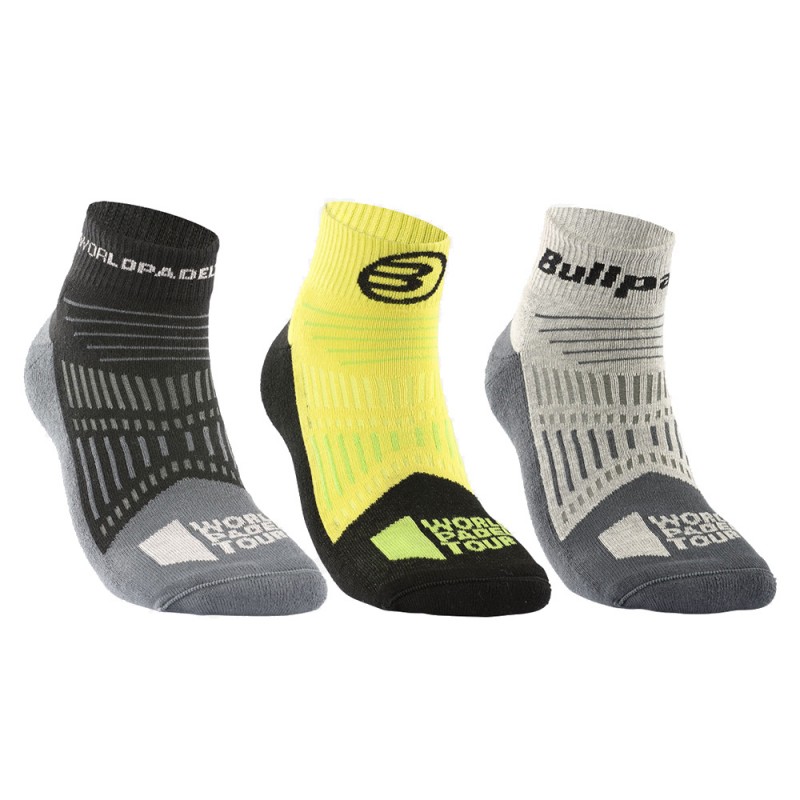 Sokken Bullpadel BP-WPT2301 pack 3 kleuren Sokken Bullpadel BP-WPT2301 pack 3 kleuren