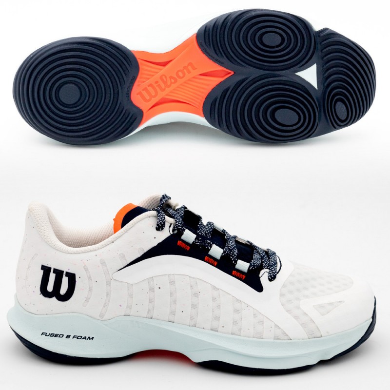 padelschoenen Wilson Hurakn Pro white cooling spray 2023