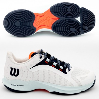 padelschoenen Wilson Hurakn Pro W white cooling spray 2023