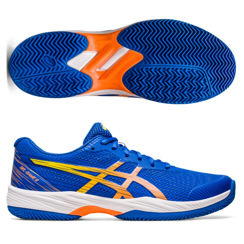 Asics Gel Game 9 Clay tuna blue sun peach Asics Gel Game 9 Clay tuna blue sun peach